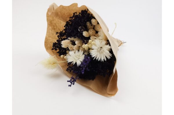 Evighedsbuket / Tørret blomster - Lilla (Størrelse: lille)